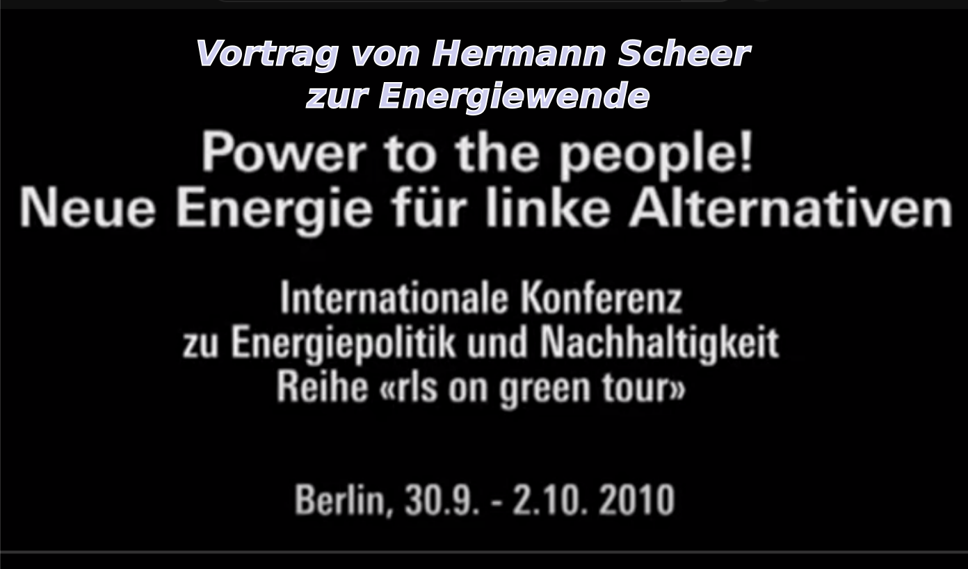 Hermann Scheer – Power to the people