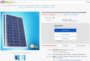 ebay Solarmodule