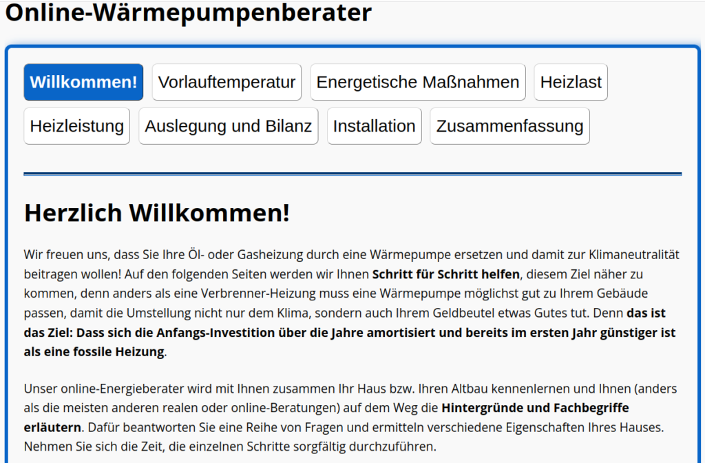Online-Wärmepumpenberatung vom eeMag