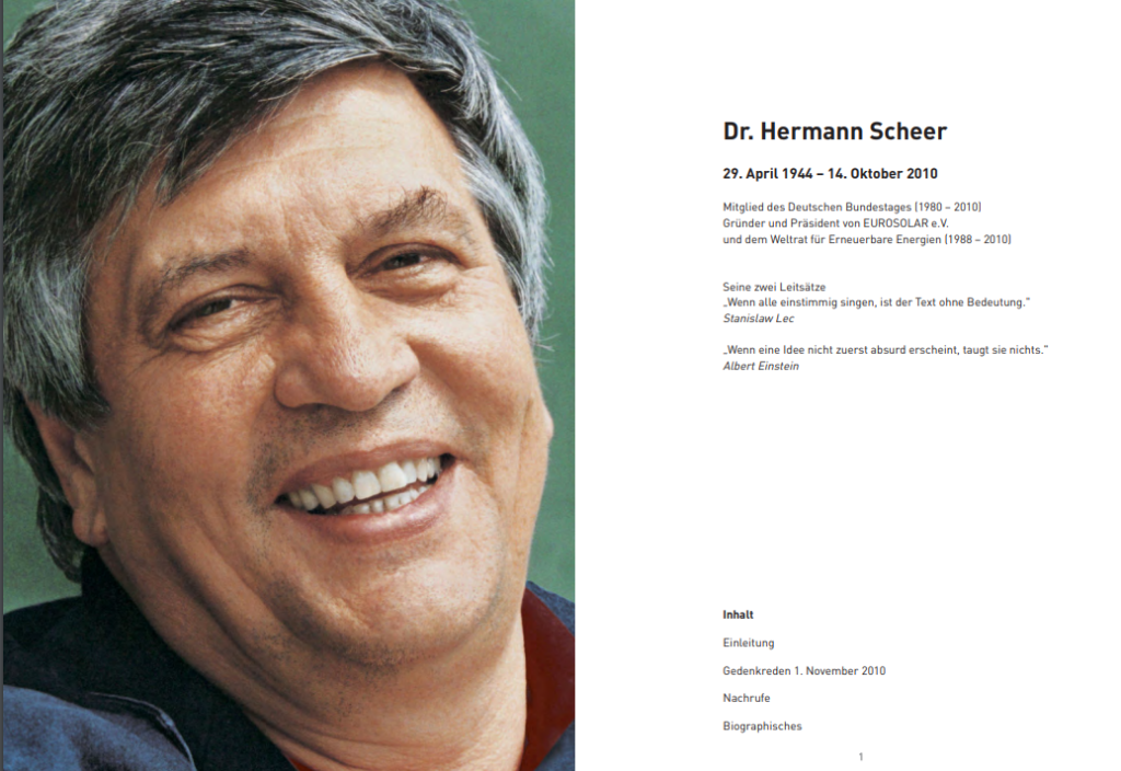 Hermann Scheer Frieden