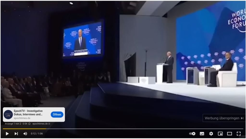 EpochTV Werbung vor einem neuen Film