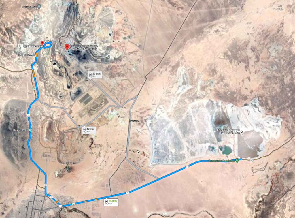 Kupfermine ganz in der Nähe der Atacama - Chile