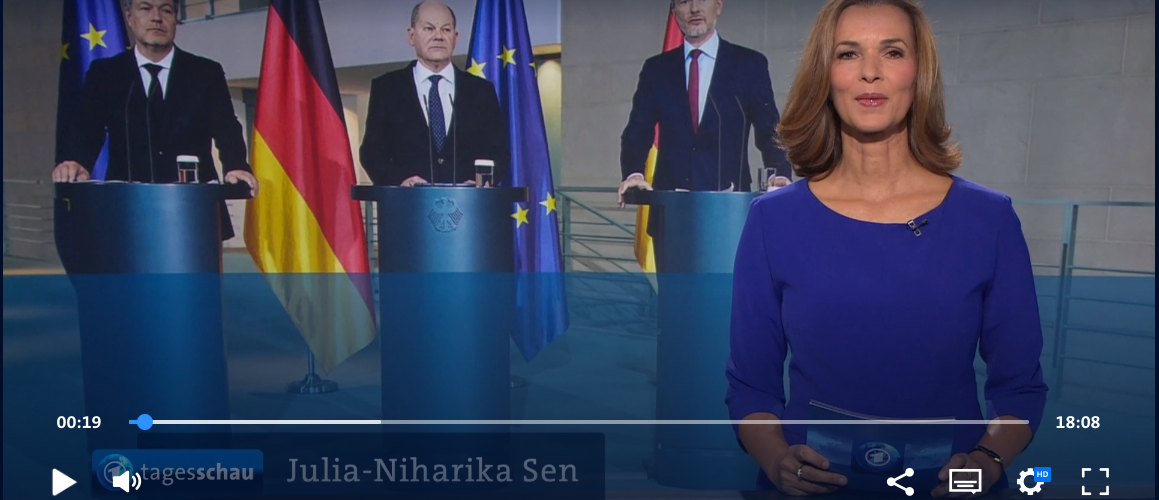 Tagesschaumeldung Ampeleinigung - Energiekonzerne haben jeden Grund diese Regierung zu bejubeln