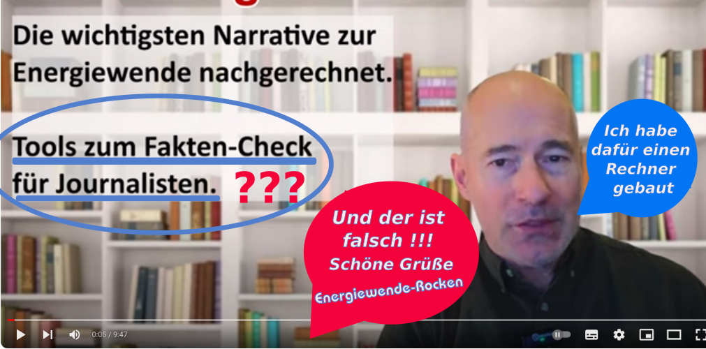 Der nächste Besserwisser zur Energiewende