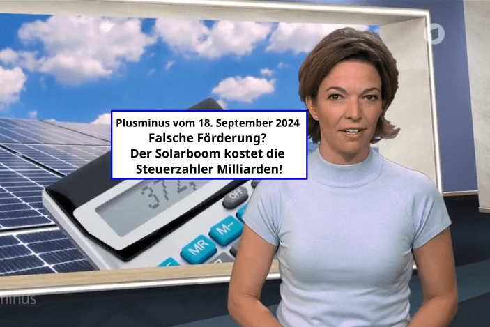 Anna Planken - ARD - Der Solarboom kostet die Steuerzahler Milliarden