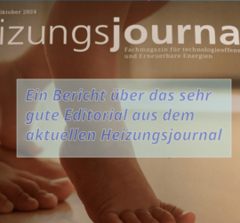 Bericht aus dem aktuellen Heizungsjournal